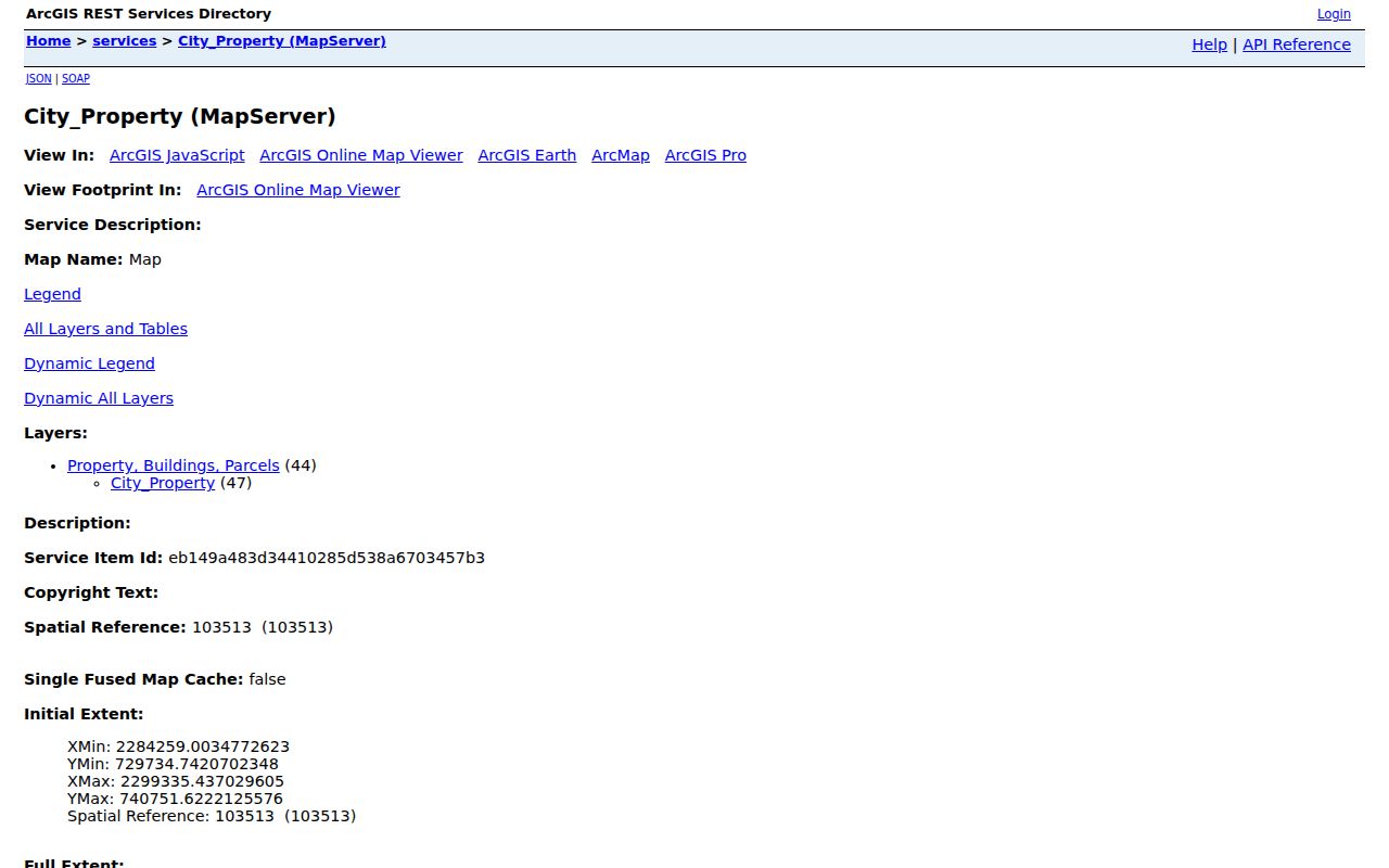 Shawnee street directory City Property GIS viewer